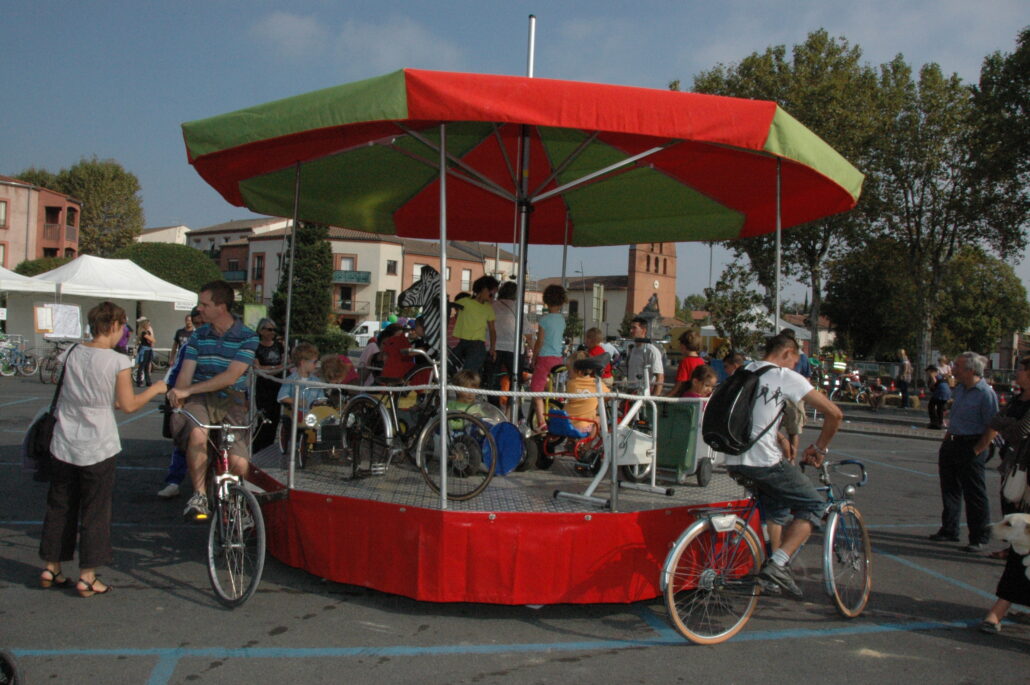 Animation manége à vélos évènements